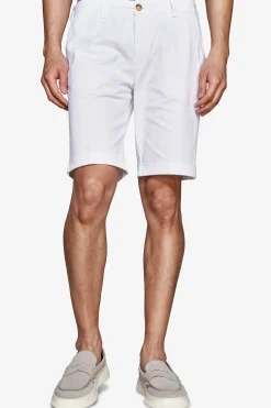 Bermuda chino basic in cotone bianco