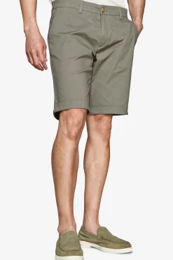 Bermuda chino basic in cotone verde