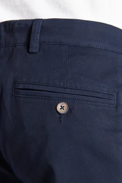 Bermuda chino basic in cotone blu