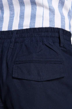 Bermuda misto lino blu
