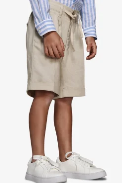 Bermuda misto lino sabbia Kids