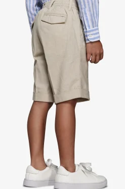Bermuda misto lino sabbia Kids