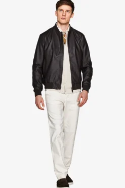 Bomber in ecopelle moro