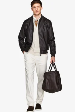 Bomber in ecopelle moro
