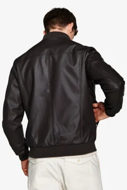 Bomber in ecopelle moro