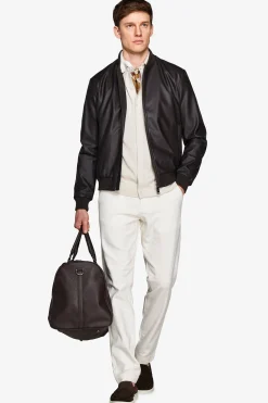 Bomber in ecopelle moro