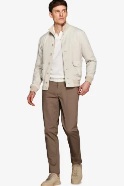 Bomber jersey piquet sabbia