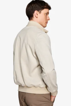 Bomber jersey piquet sabbia