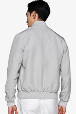 Bomber tela stretch grigio