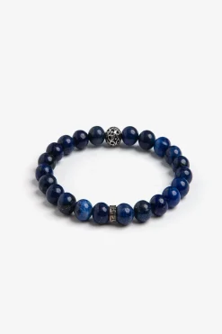 Bracciale perle medie blu
