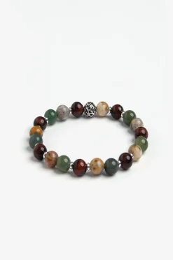 Bracciale perle medie salvia