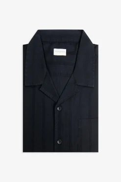 Camicia hawaiana armaturata nera