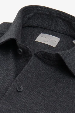 Camicia jersey melange antracite