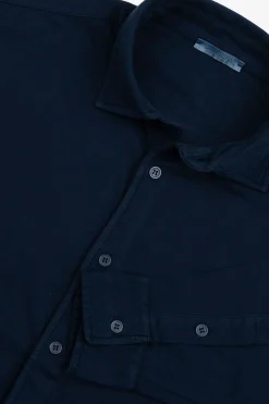 Camicia jersey navy