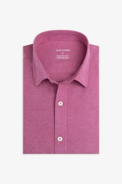 Camicia misto lino fragola