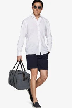 Camicia misto lino relaxed bianca