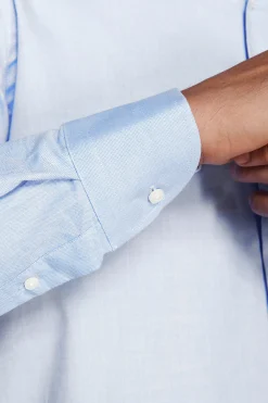 Camicia oxford button down azzurra