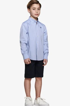 Camicia oxford button down celeste Kids