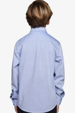 Camicia oxford button down celeste Kids