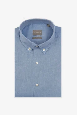 Camicia oxford button down celeste