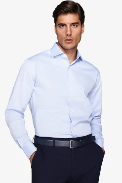 Camicia piquet celeste