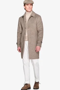 Cappotto Pied de Poule tortora