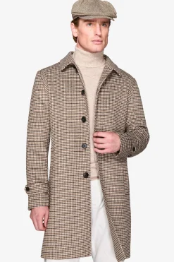 Cappotto Pied de Poule tortora