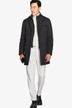 Cappotto trapuntato antracite