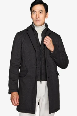 Cappotto trapuntato antracite