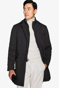 Cappotto trapuntato antracite