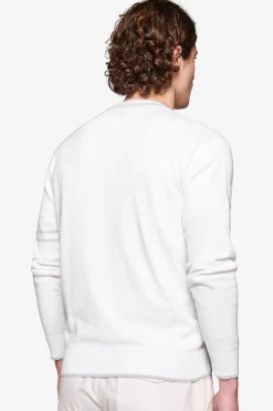 Cardigan profili rigati DNJ crema
