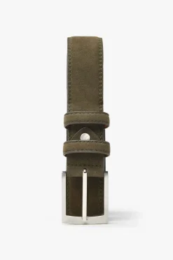 Cintura sportiva scamosciata verde