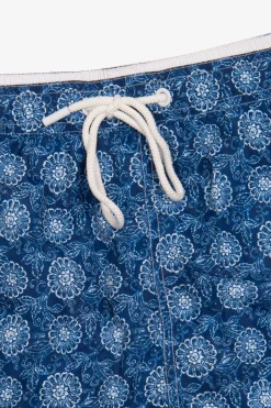 Costume da bagno fantasia fiore blu