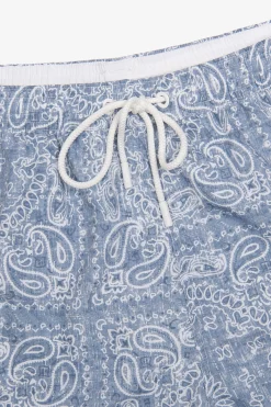 Costume da bagno stampa cashmere denim