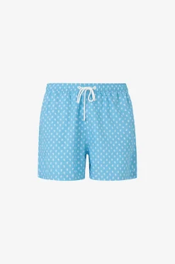 Costume da bagno stampa pinguini turchese