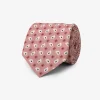 Cravatta cotone disegno cashmere rosa