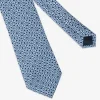 Cravatta disegno geometrico blu