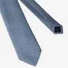 Cravatta jacquard disegno cashmere azzurro