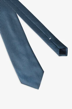 Cravatta jacquard disegno cashmere navy