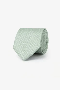Cravatta jacquard fantasia geometrica verde
