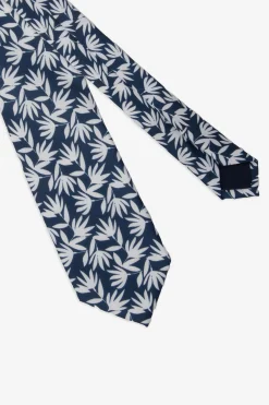 Cravatta jacquard fiore all over