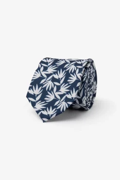 Cravatta jacquard fiore all over