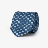 Cravatta jacquard fiore avion