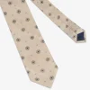 Cravatta macro cerchio beige