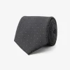 Cravatta micro fantasia geometrica nero