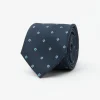 Cravatta micro rombo blu