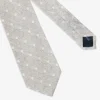 Cravatta misto lino pois beige
