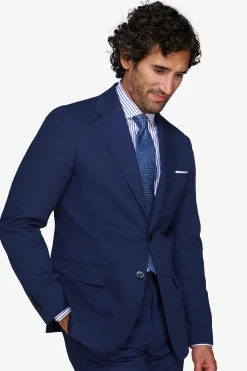 Giacca armaturata blu slim