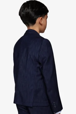 Giacca effetto denim blu scuro Kids