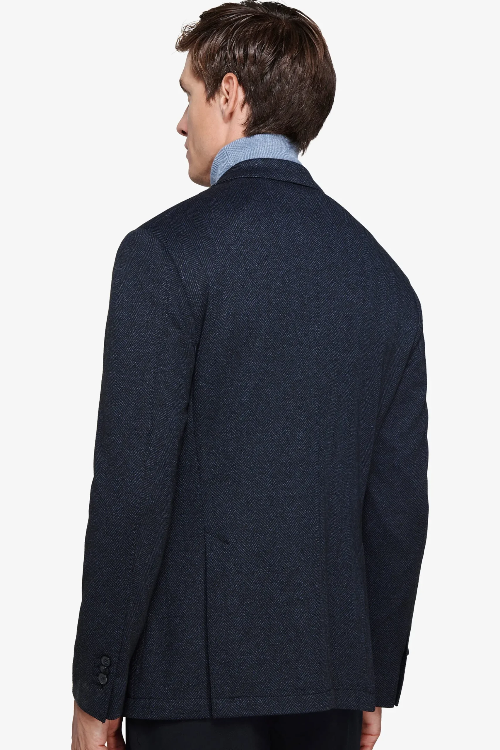 Giacca Herringbone blu